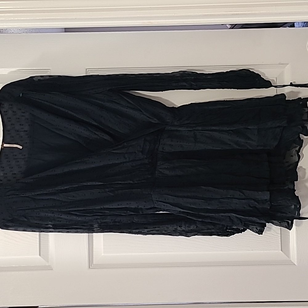 Free People Daliah Drop Waist Dress Deep Jade sz Med - Picture 3 of 10